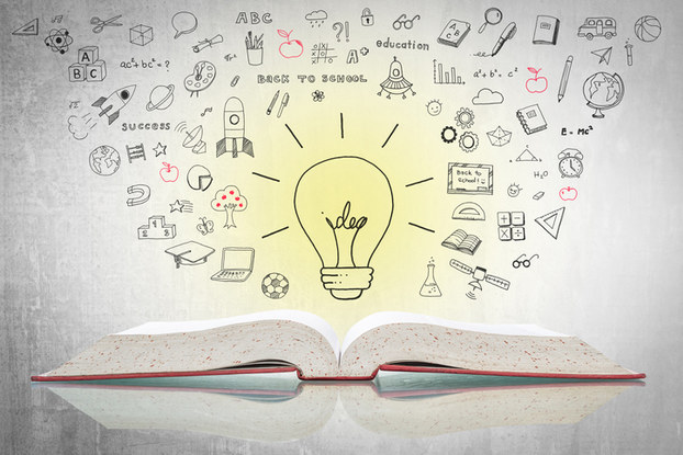 Illustration of hand drawn light bulb