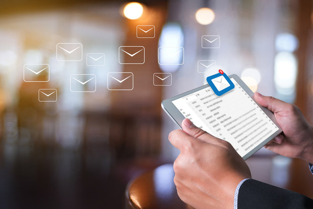 Email on tablet