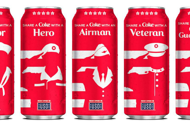 cans from coca-cola and dollar general military cans