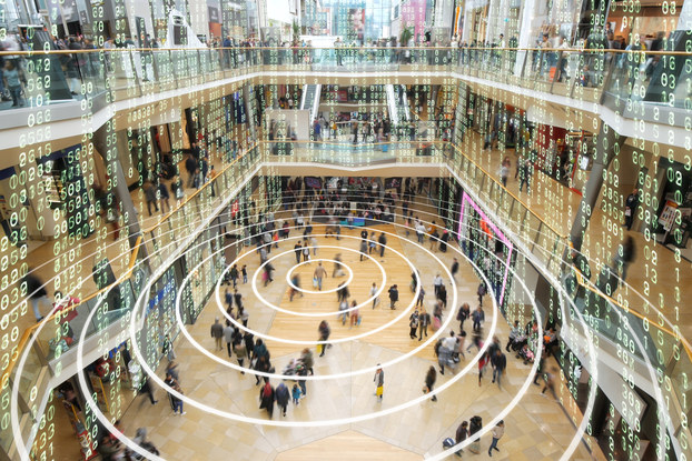 interior of mall showing cellphone locations