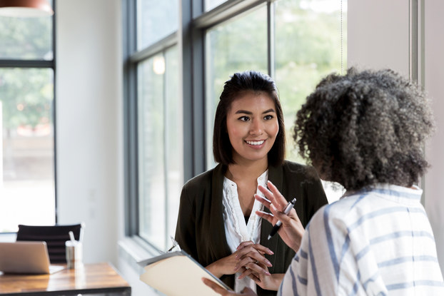 two women in meeting