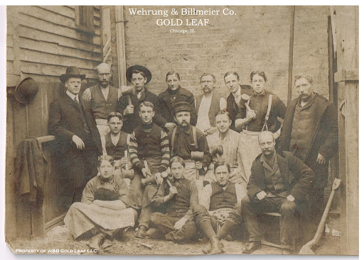 A group of men posing for a photo for W&B Gold Leaf LLC.