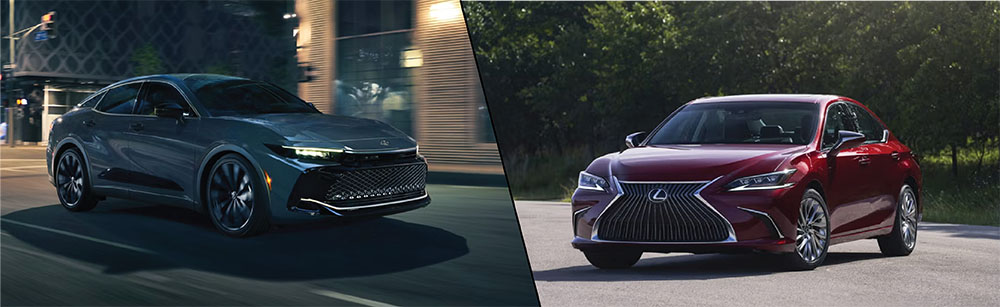 New 2025 Toyota Crown vs. New 2025 Lexus ES