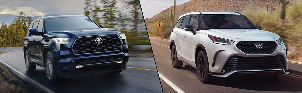 2025 Toyota Sequoia vs 2025 Toyota Highlander