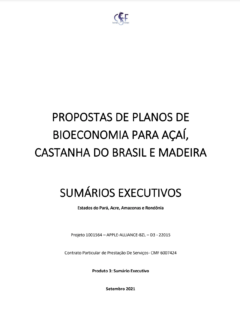 PROPOSTAS DE PLANOS DE BIOECONOMIA PARA AÇAÍ