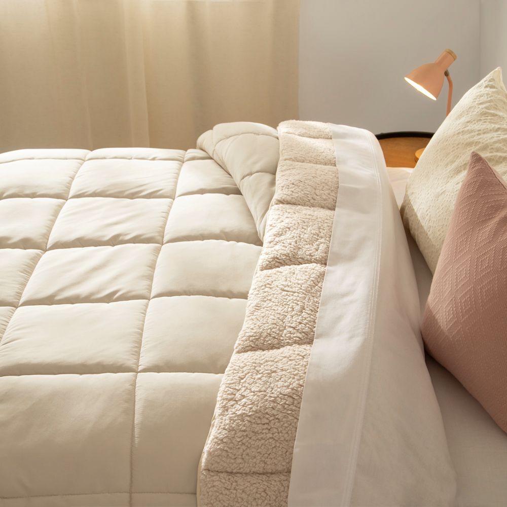 Cobertor de Borrega liso 230 hilos individual