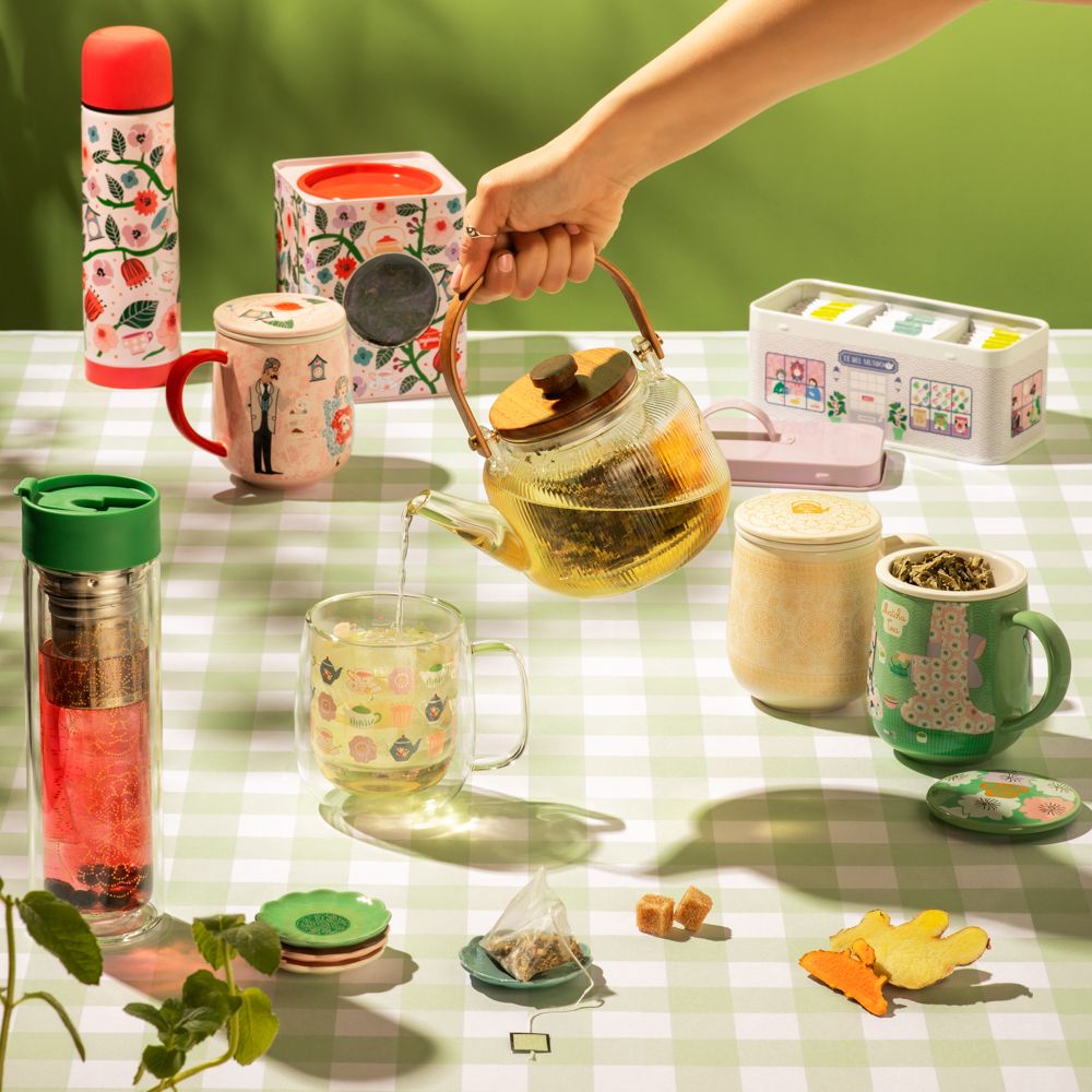 Tetera de borosilicato con tapa madera 800 ml