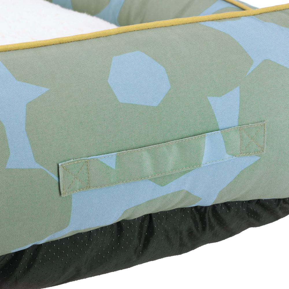 Cama nido grande estampada para perros 90x65x25 cm
