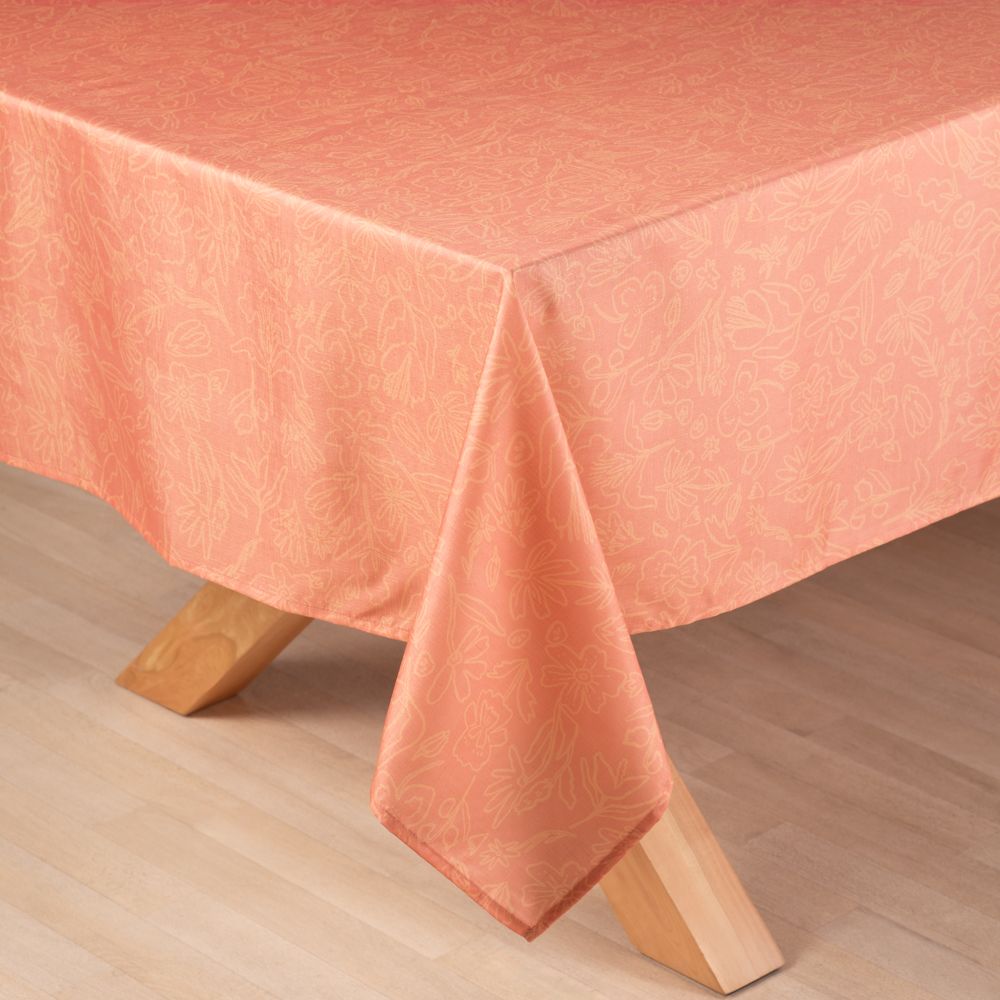 Mantel texturado con estampado 150x210 cm