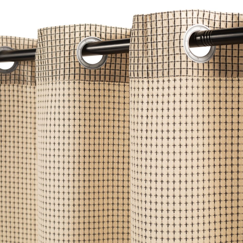 Set de 2 Cortinas de algodón con diseño 140x240 cm c/u