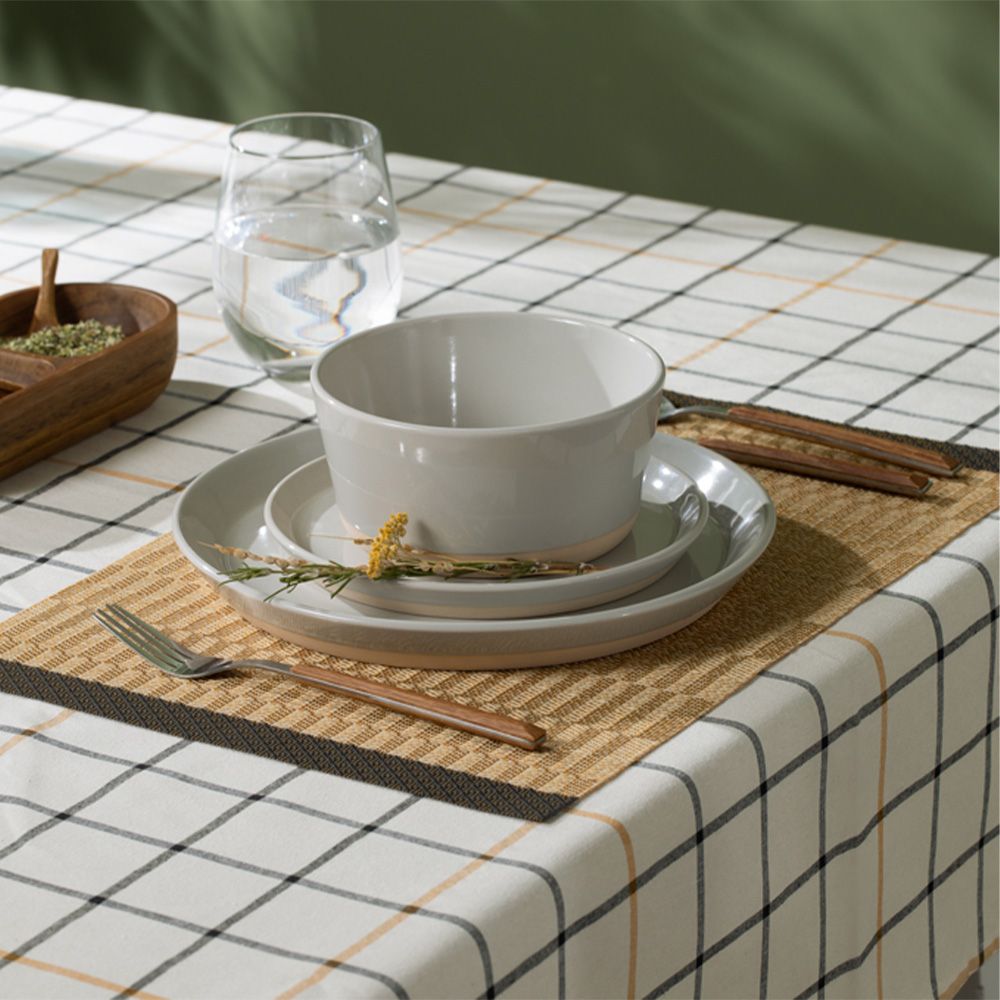 Individual plástico PVC y poliéster Tejido 45x30 cm