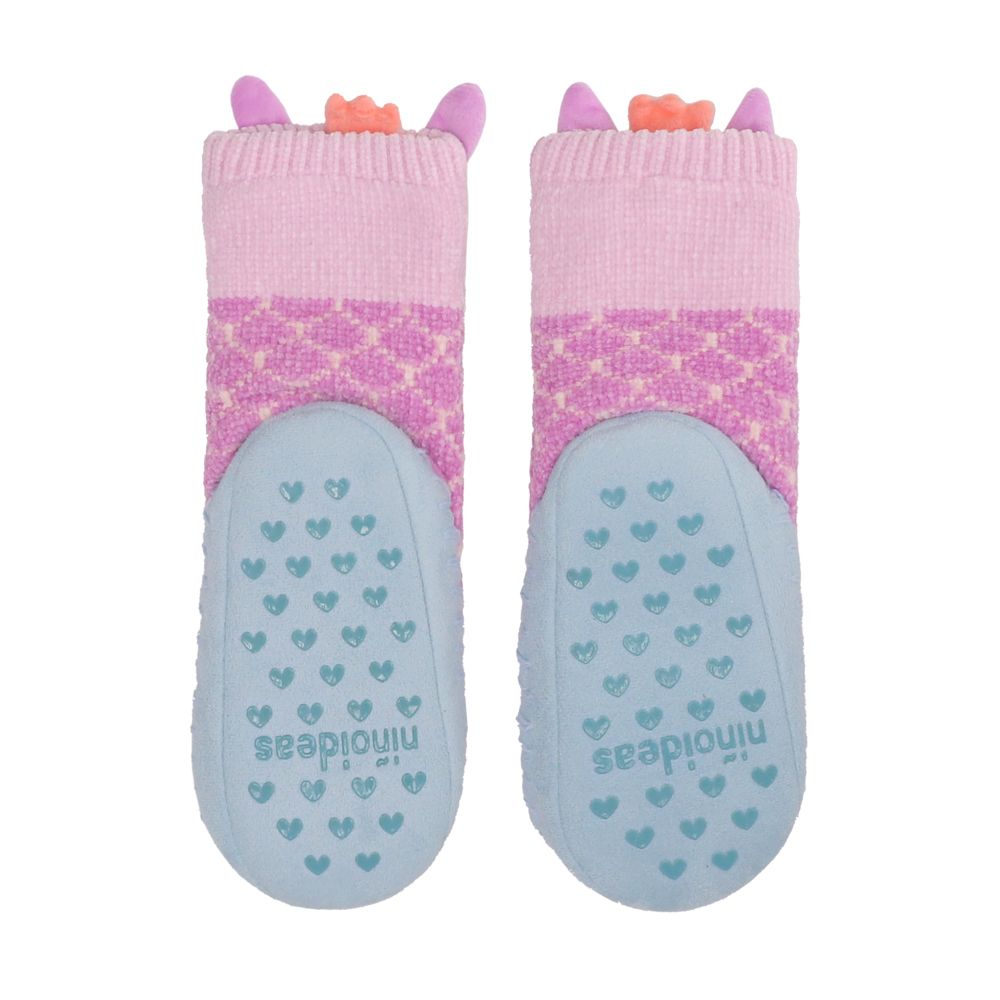 Calcetas tejidas cordero infantil con suela 19.5 cm