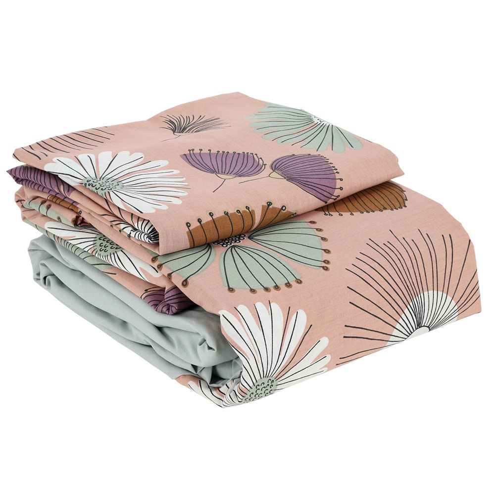 Set de sábanas algodón-poliéster estampadas 144 hilos King