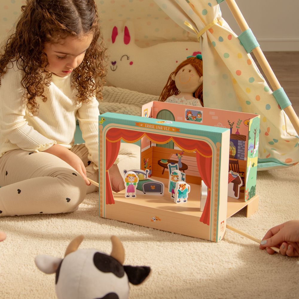 Teatro magnético de madera