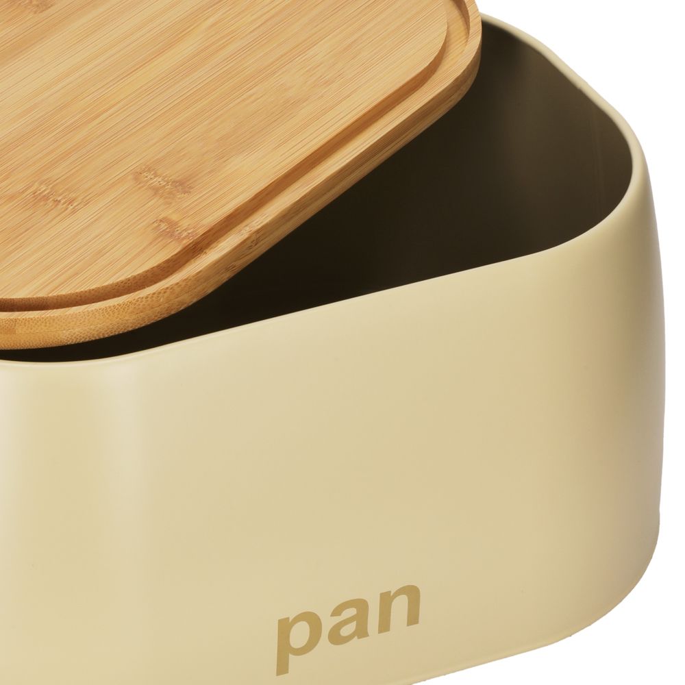 Caja para pan con tapa de bambú