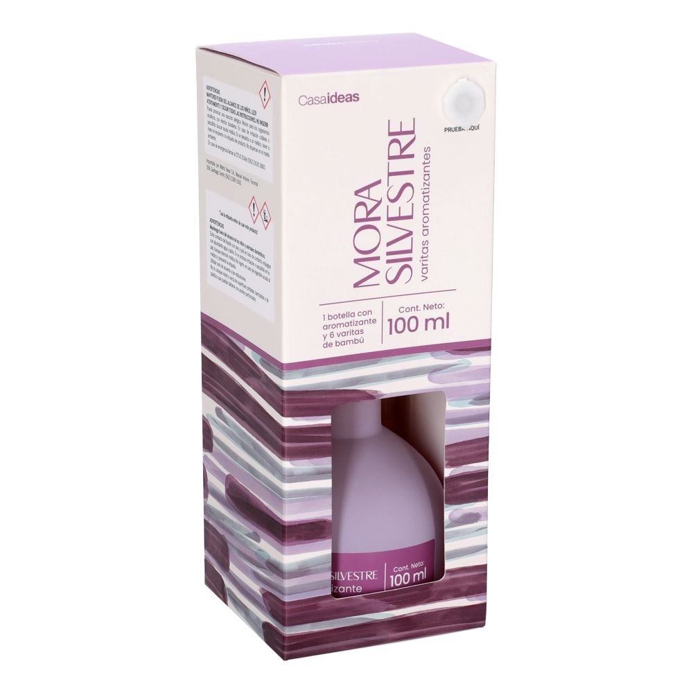 Botella con varitas aromáticasmora silvestre 100 ml