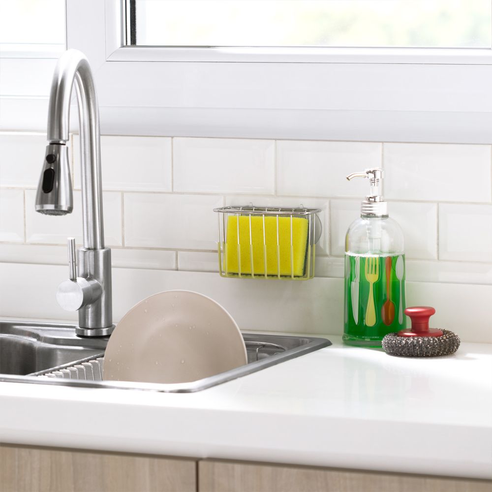 Canasta Acero y PVC 14x6.5x9.5 cm