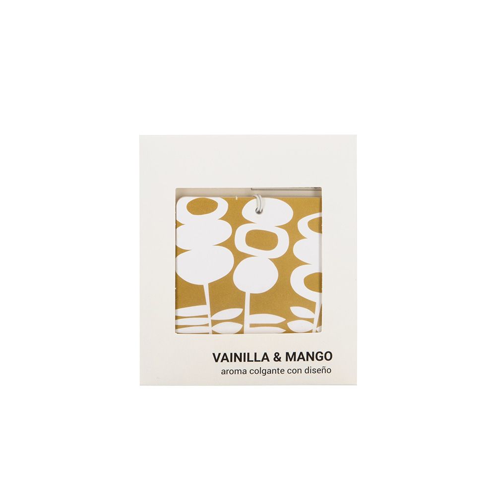 Aroma Colgante Olor a Vainilla y Mango 8 x 2 cm