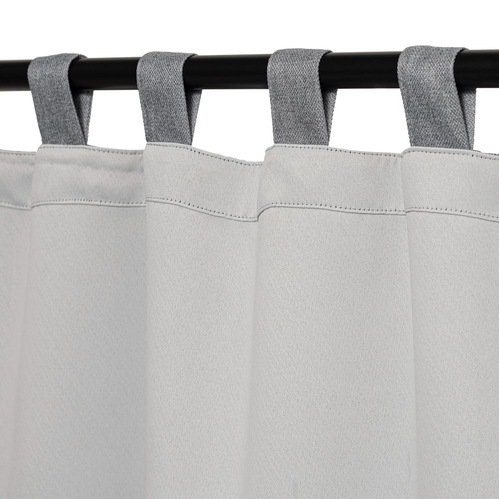 Cortina blackout con presillas tweed 140x240 cm