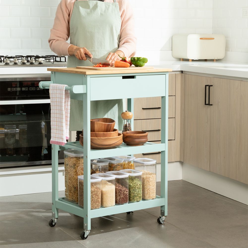 Carro Estilo Isla con 3 Niveles 57x40x89cm