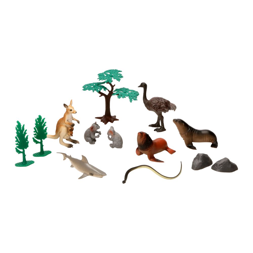 Set balde de animales de Oceanía 13 piezas S