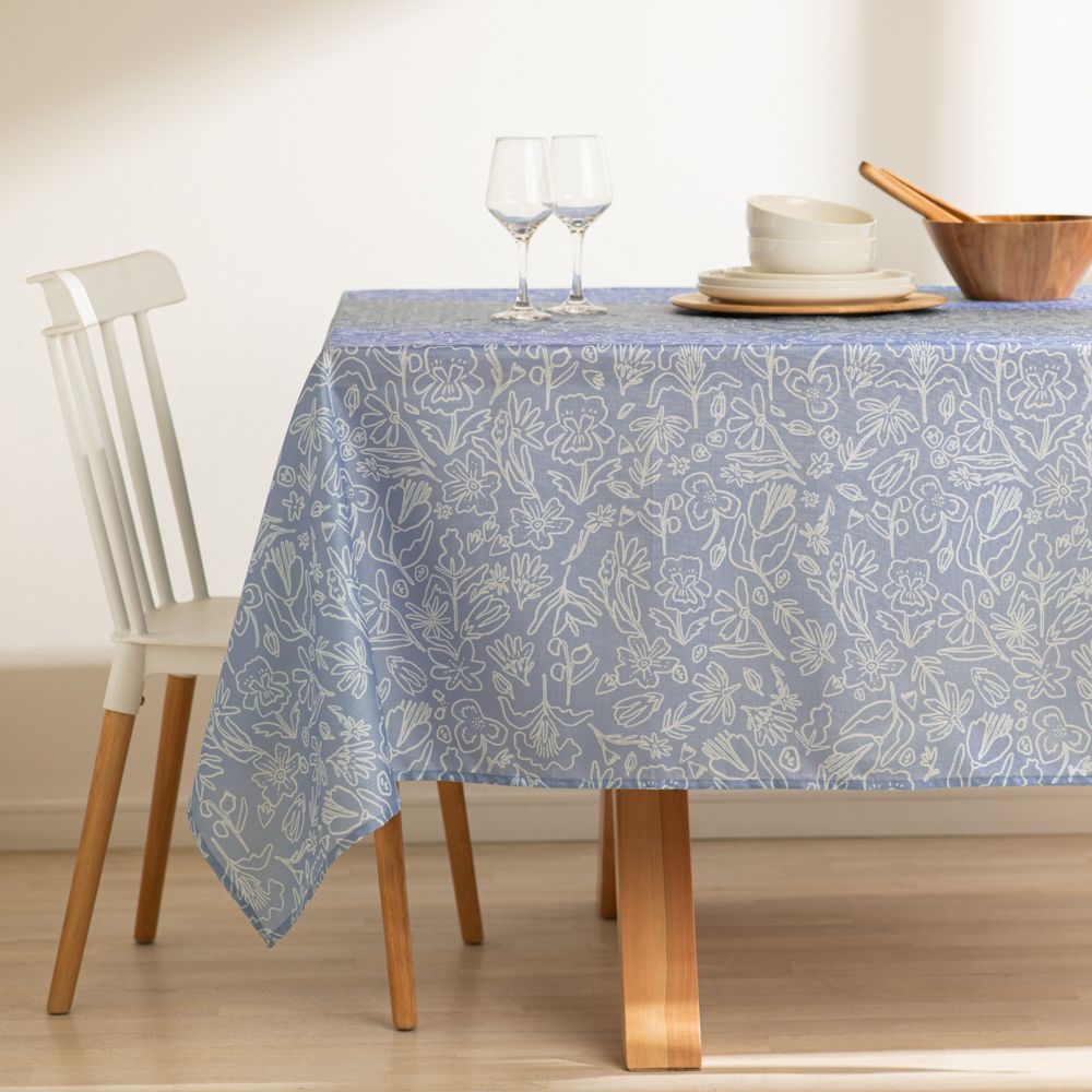 Mantel texturado con estampado 150x210 cm