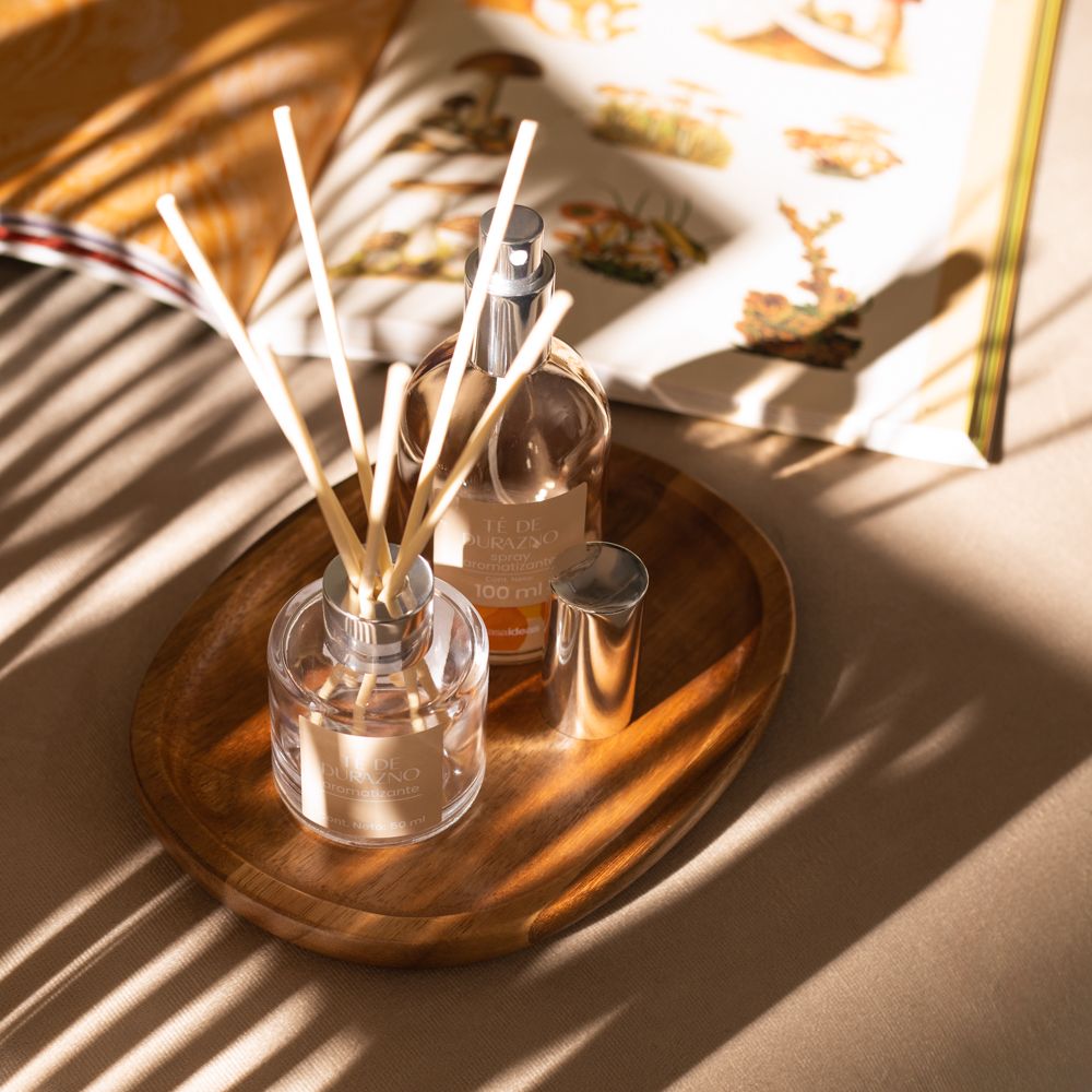 Botella con Varitas Aromáticas Té de Durazno 50 ml