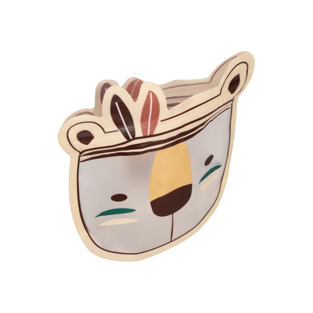 Set de 5 bolsas herméticas con diseño de animalito