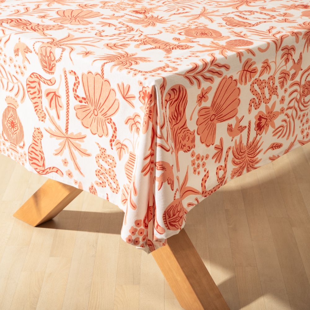 Mantel de algodón poliéster estampado 150x150 cm