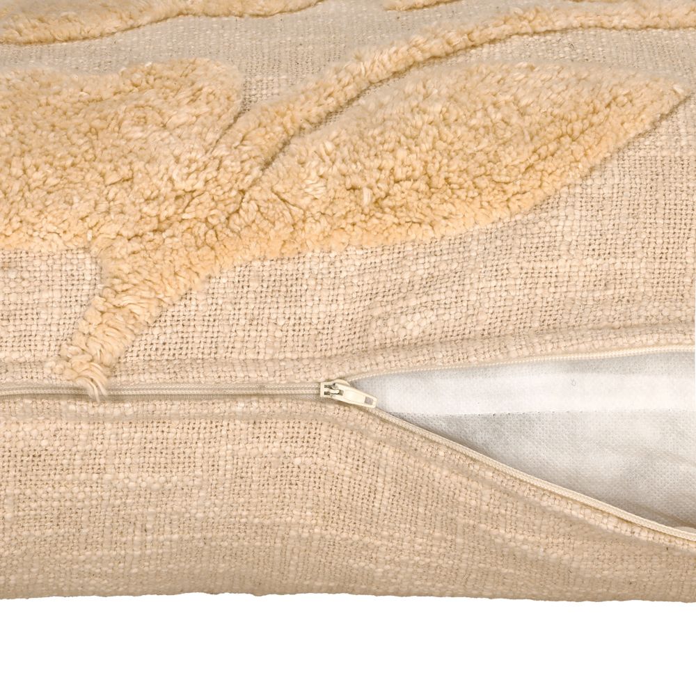 Funda de cojín con diseño tufted 40x60 cm