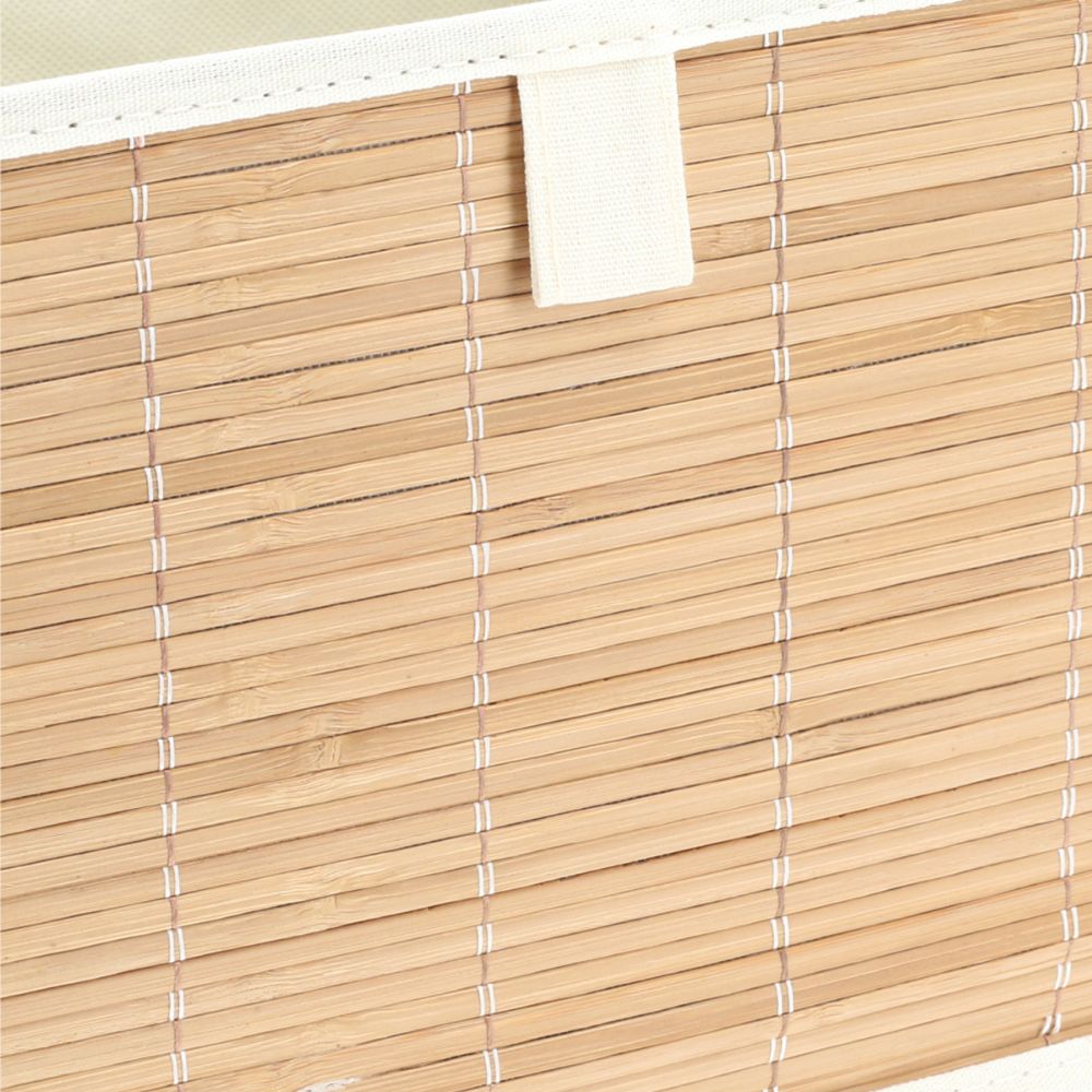 Caja Bambú - algodón 28x28x19 cm