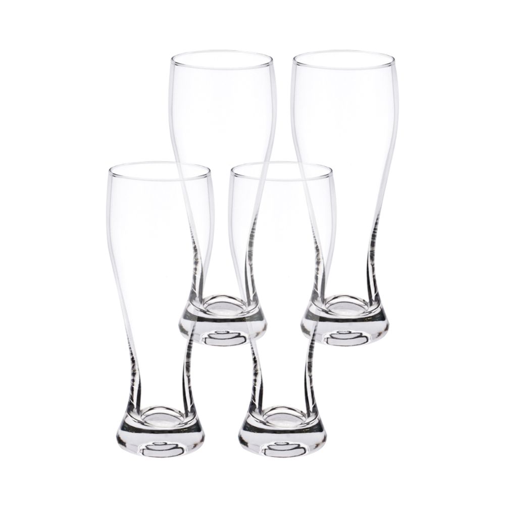 Set 4 Vasos Vidrio Cerveza 420 ml