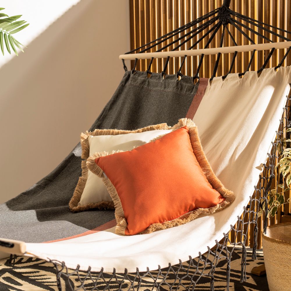 Hamaca con flecos 100x200 cm