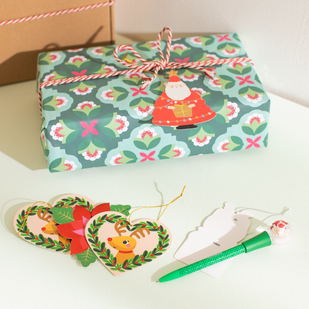 Bolígrafo con globo de nieve navideño