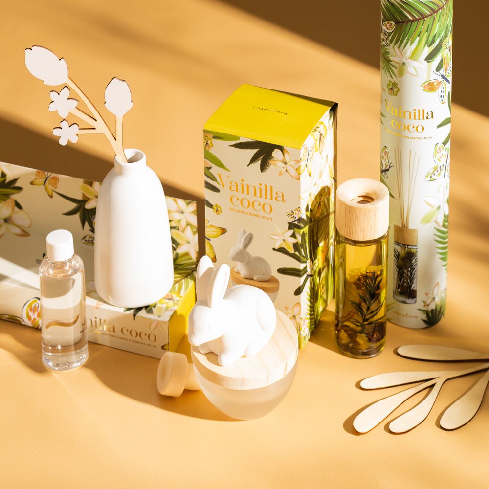 Difusor aroma troquel vainilla coco 95 ml