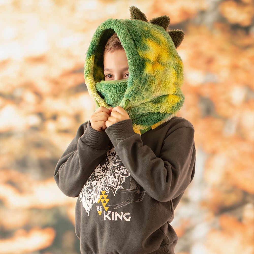 Gorro con capucha y mascarilla infantil