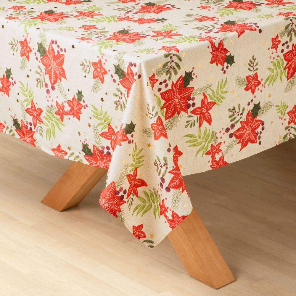 Mantel estampado navideño 150x250 cm