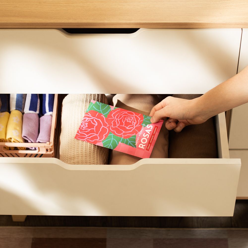 Sachet aromático rosas 11x17 cm