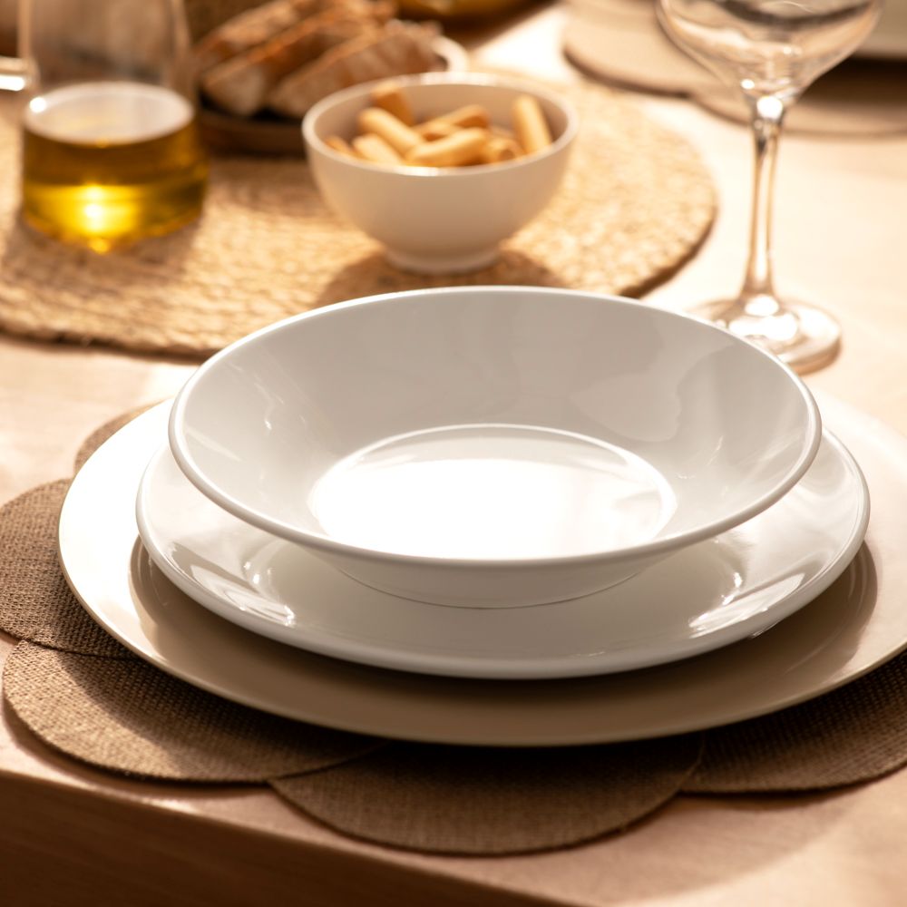 Plato Extendido Porcelana Básica Nueva