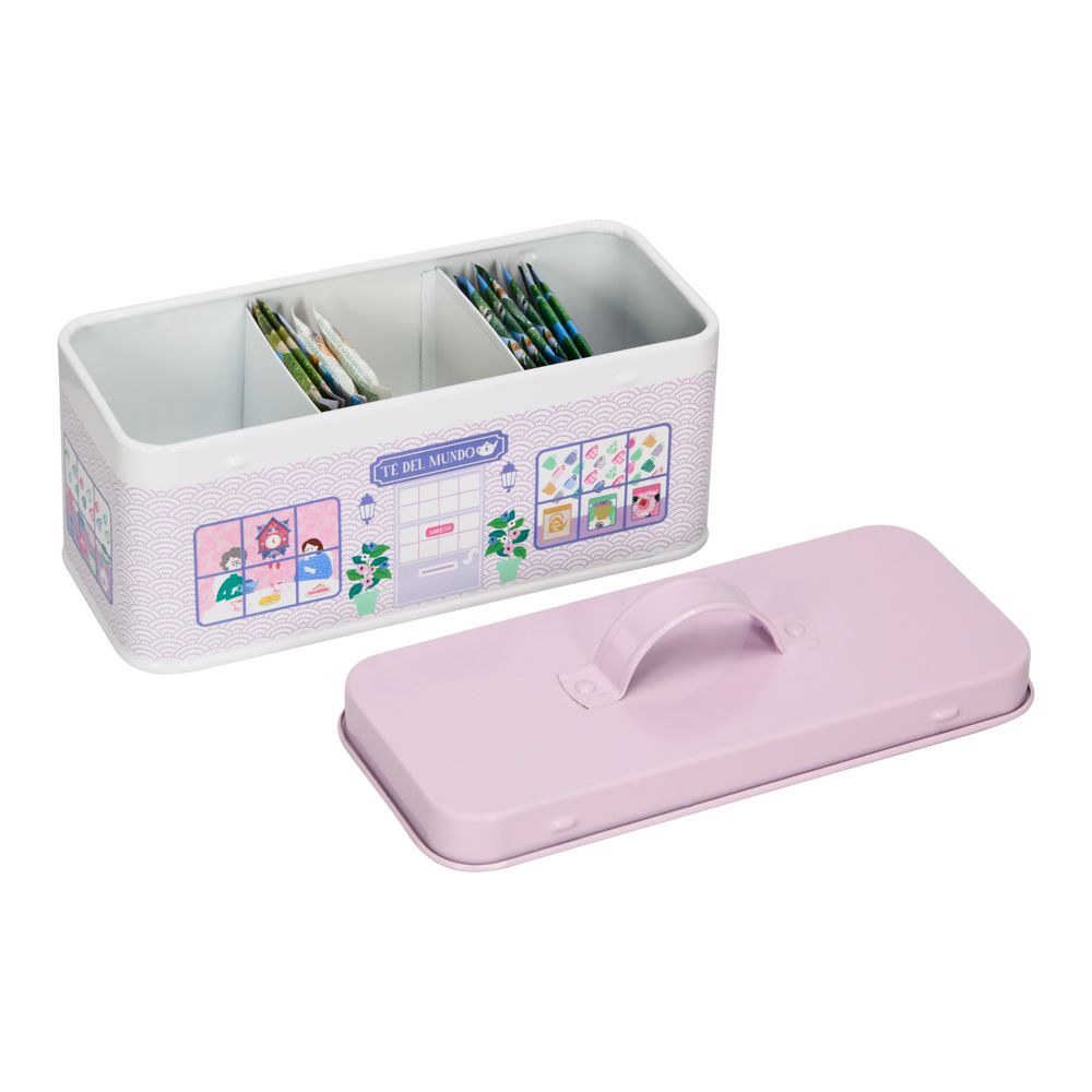 Caja enlozada para bolsas de té 20.6x9.1x10.8 cm