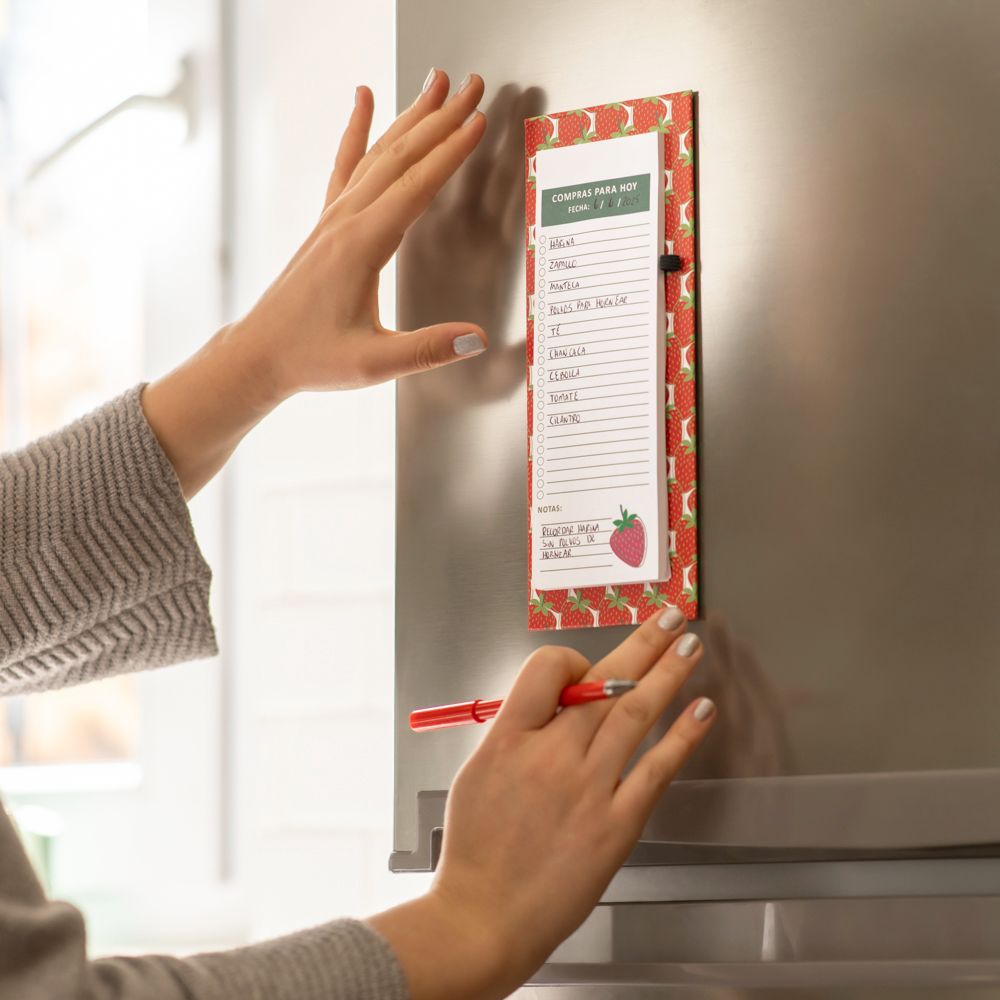 Block de lista de compras magnética 10x24 cm