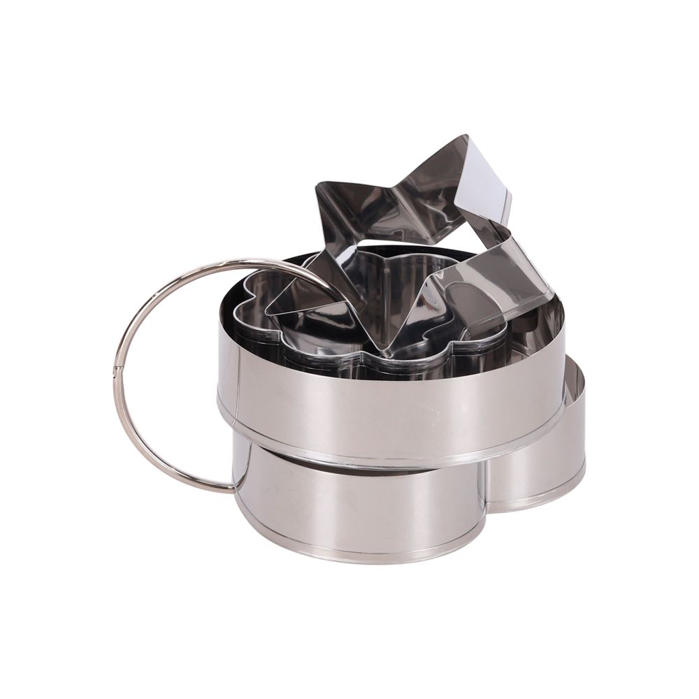 Set de 7 cortadores de galletas de metal