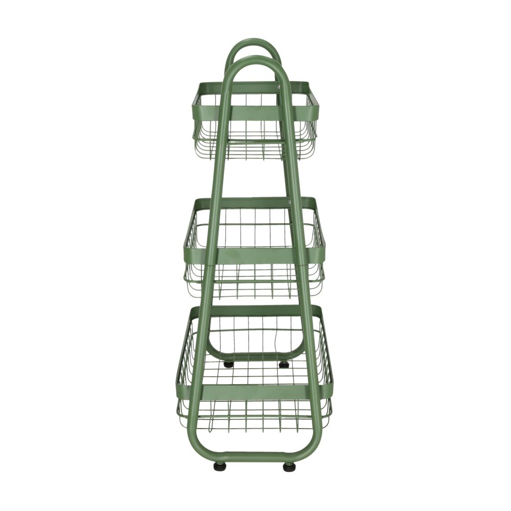 Verdulero metal 3 niveles pirámide 35.6x29.2x76.5 cm