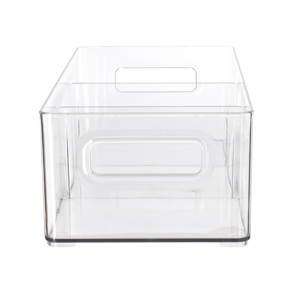 Caja organizadora de plástico con dos divisiones 31x15x10 cm
