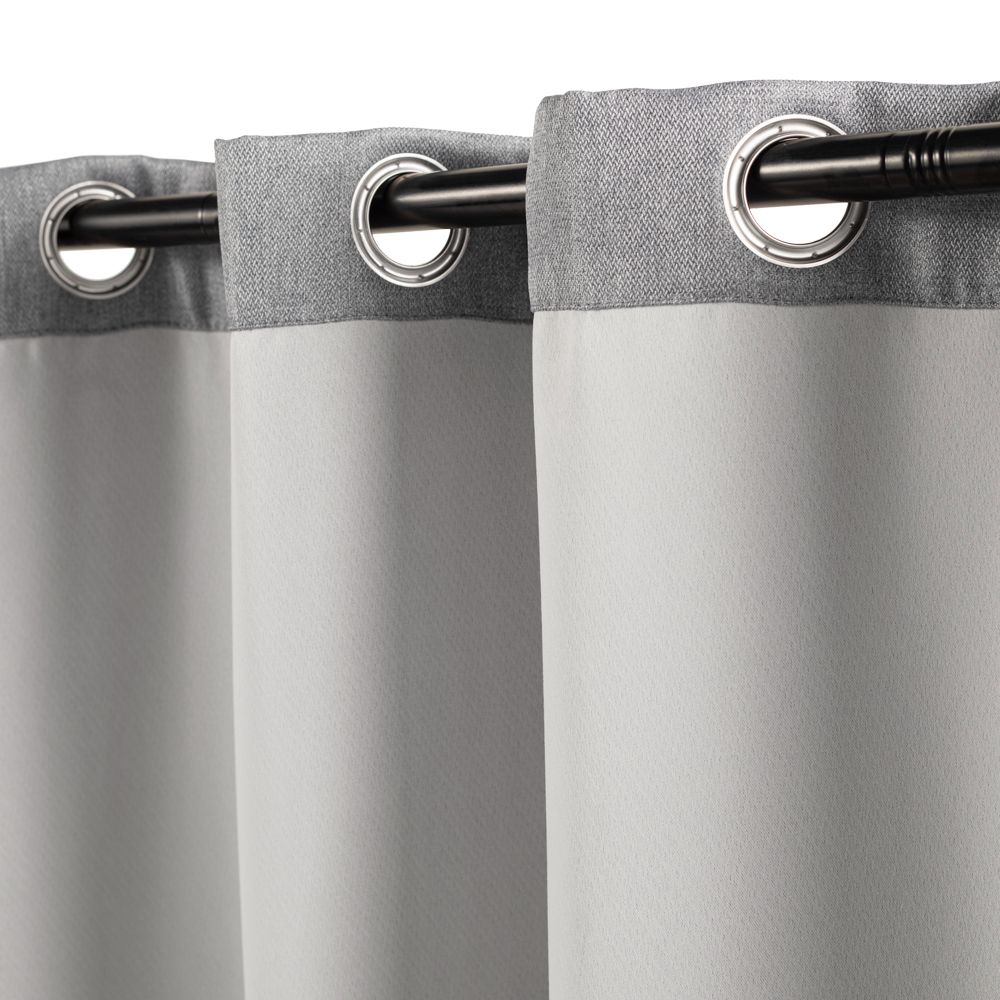 Cortina blackout con ojillos tweed 140x240 cm