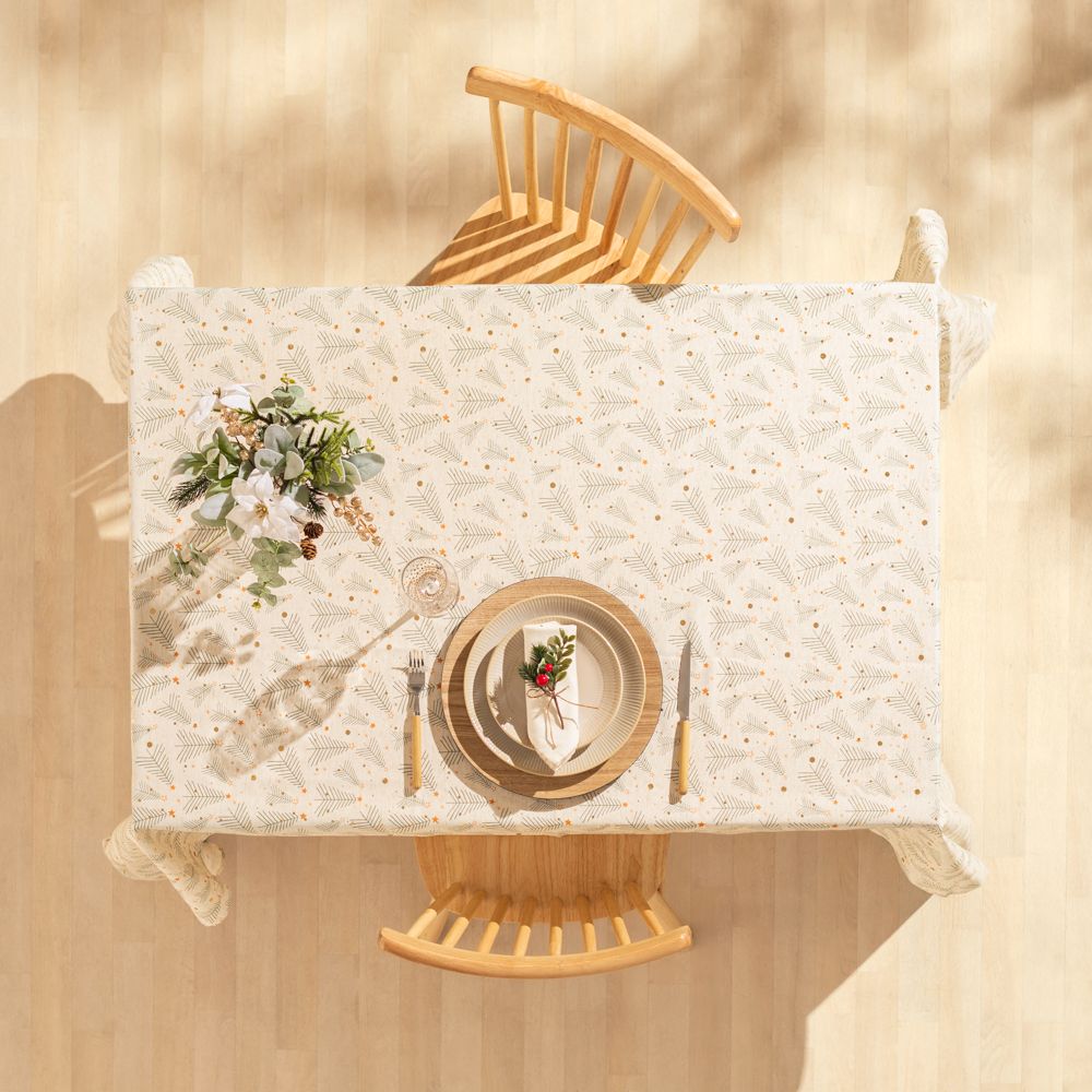 Mantel estampado navideño 150x210 cm