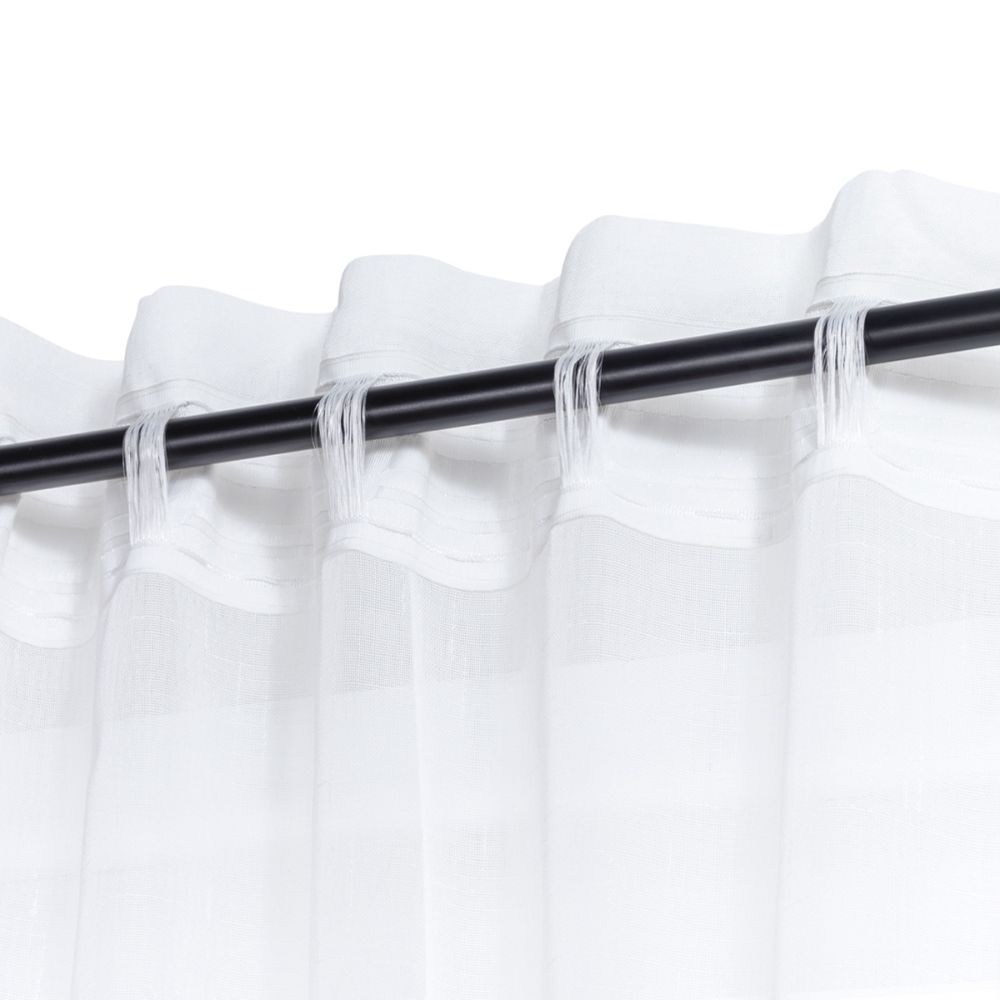 Set 2 Cortinas Visillo Velo con Presillas Ocultas 140x240 cm