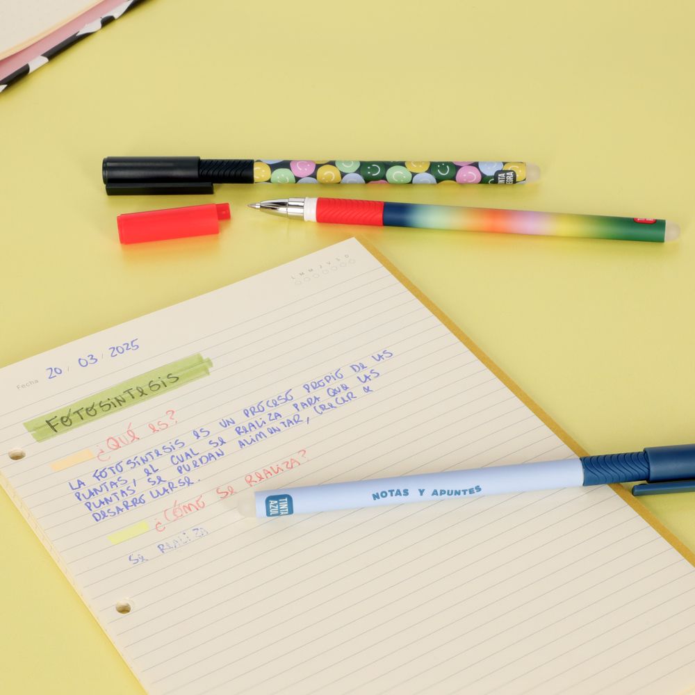 Set de 3 bolígrafos borrables