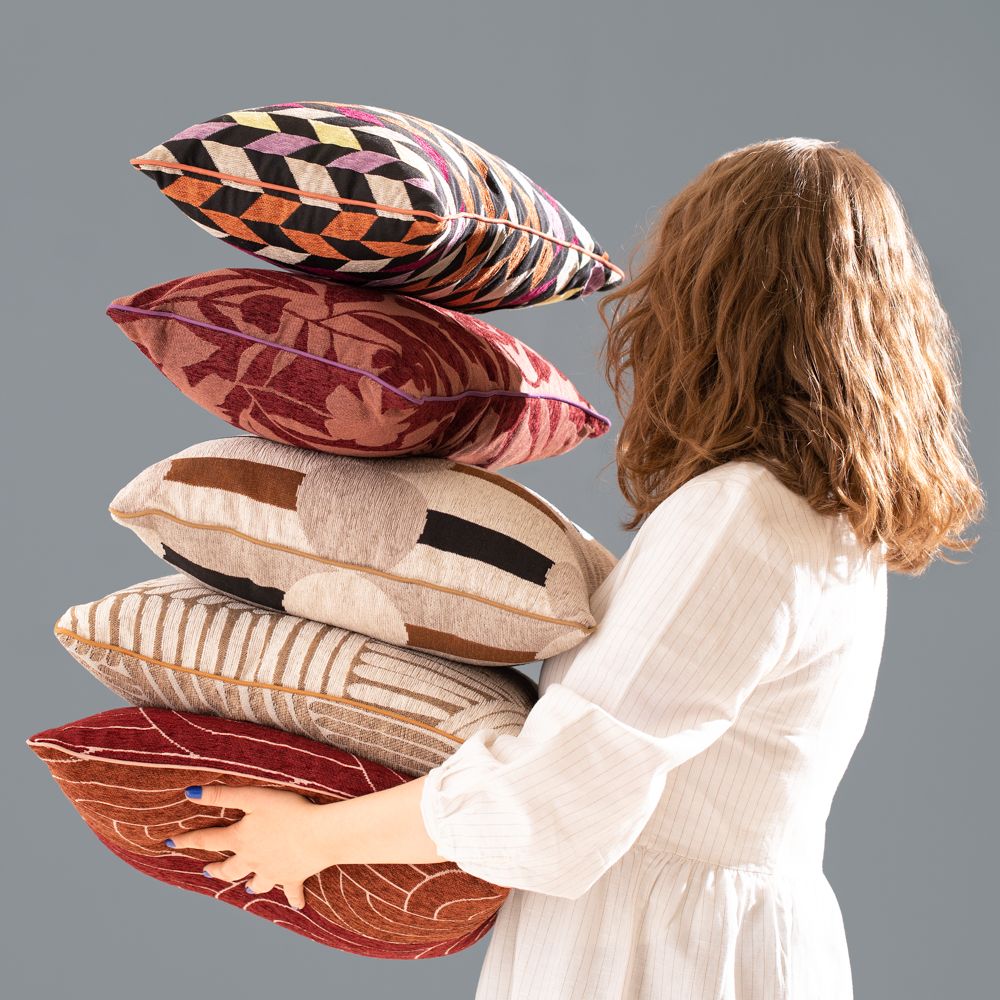 Cojín con diseño de tejido jacquard 30x50 cm