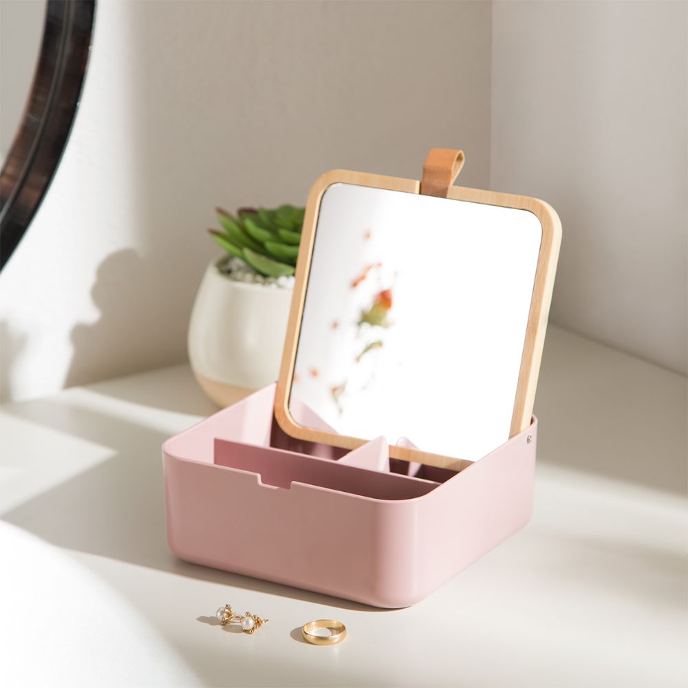 Organizador Bambú 13.8x13.8x6 cm